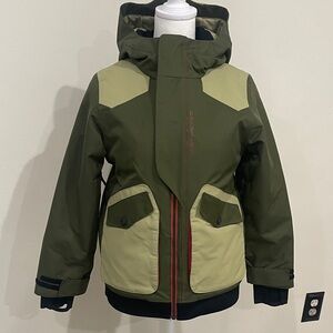 Obermeyer Kids Green and Beige Puffer Jacket